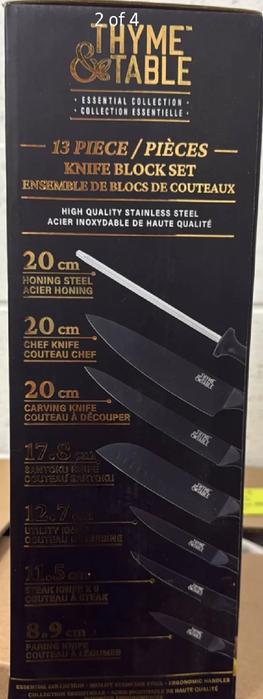 Thyme & Table 13-Piece Knife Block Set - New image indicator(2)