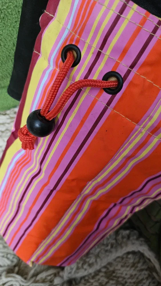 Striped Drawstring Bag image indicator(4)