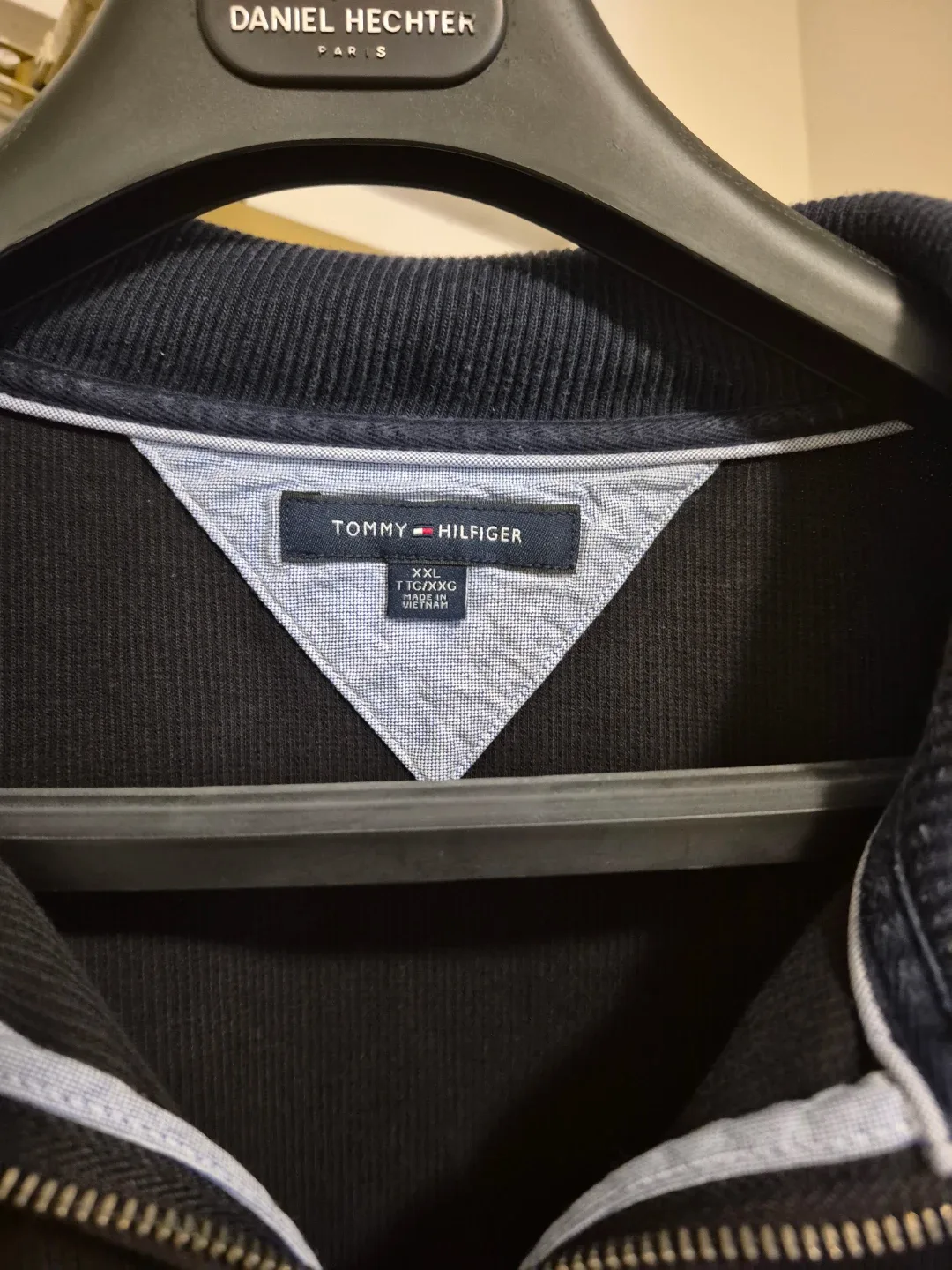 Tommy Hilfiger XXL Black Quarter Zip-Up  Sweater image indicator(2)