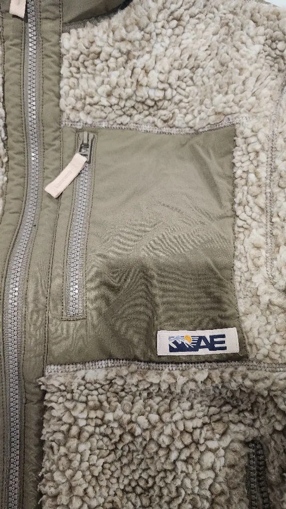 American Eagle Sherpa Fleece Jacket - unisex Size S-M image indicator(2)