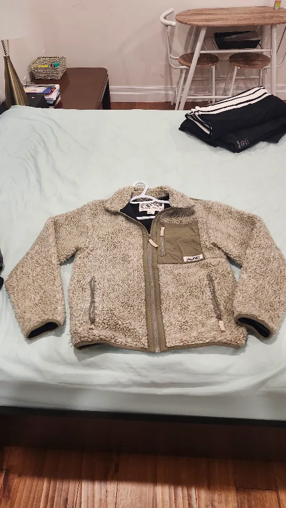 American Eagle Sherpa Fleece Jacket - unisex Size S-M image indicator(5)