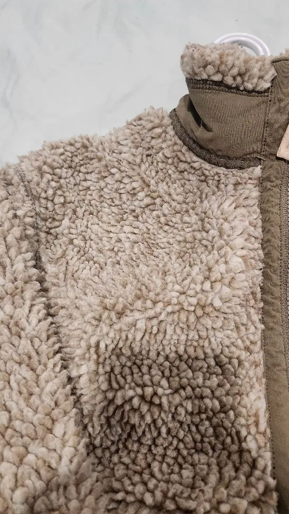 American Eagle Sherpa Fleece Jacket - unisex Size S-M image indicator(6)