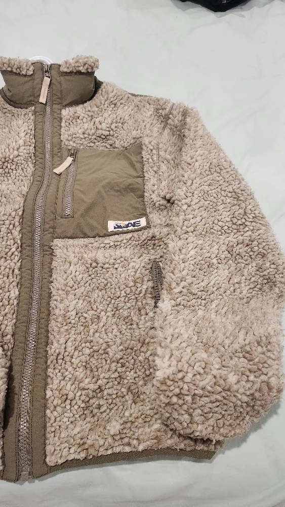 American Eagle Sherpa Fleece Jacket - unisex Size S-M image indicator(8)