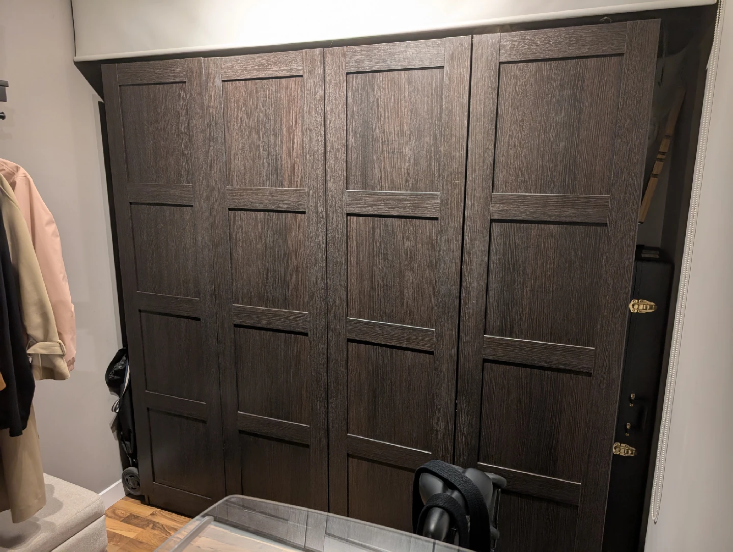 Dark Brown Wardrobe Closet (price reflects 1 closet,)