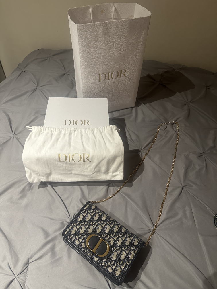 Dior Caro Chain Wallet & Scarf Set - photo 4