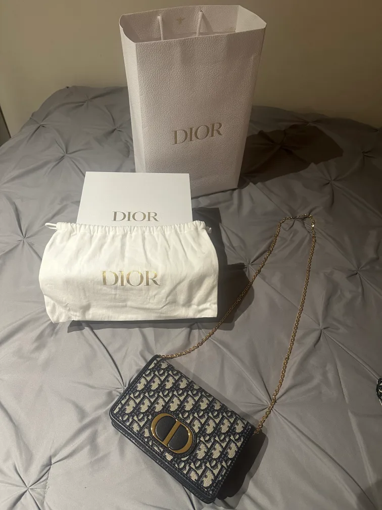 Dior Caro Chain Wallet & Scarf Set image indicator(4)