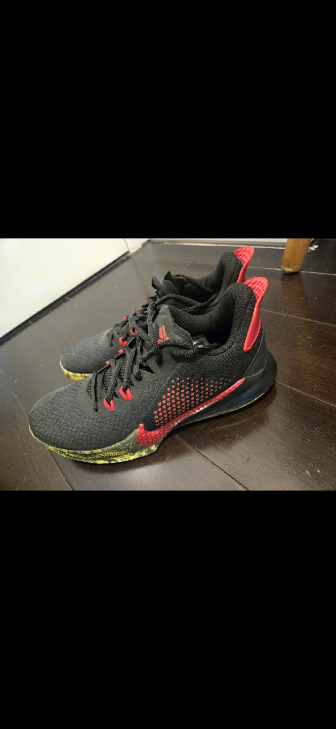 Kobe Mamba Fury Basketball Shoes size 10 - Black/Red/Yellow - photo 4