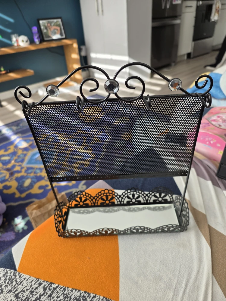 Black Metal Jewelry Display Stand