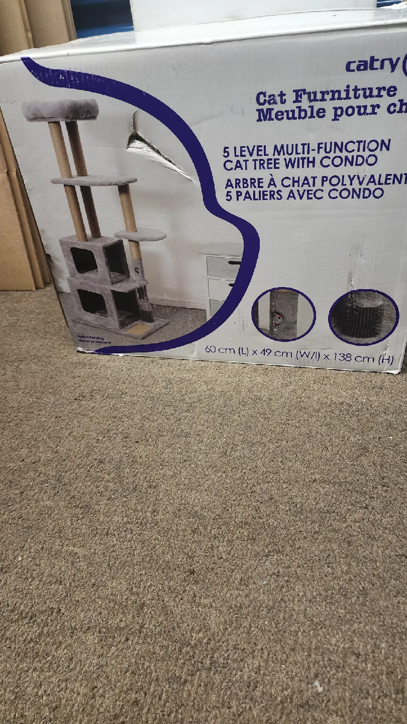 Catry Cat Furniture 5-Level Cat Tree with Condo image indicator(2)