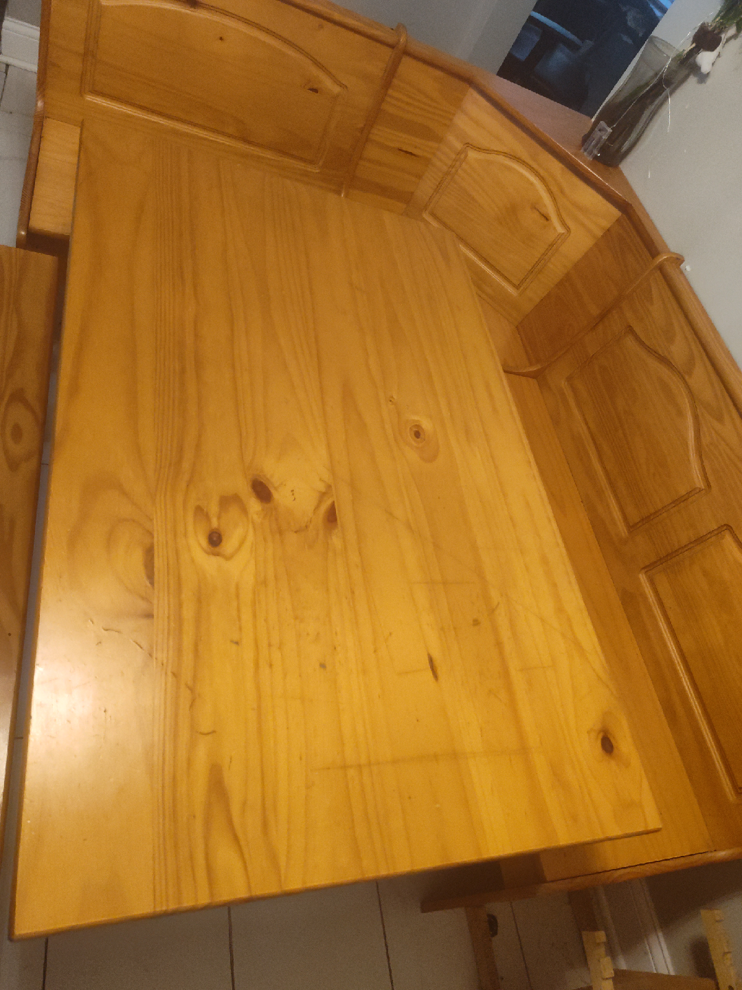Wooden Dining Table Booth Set - photo 3