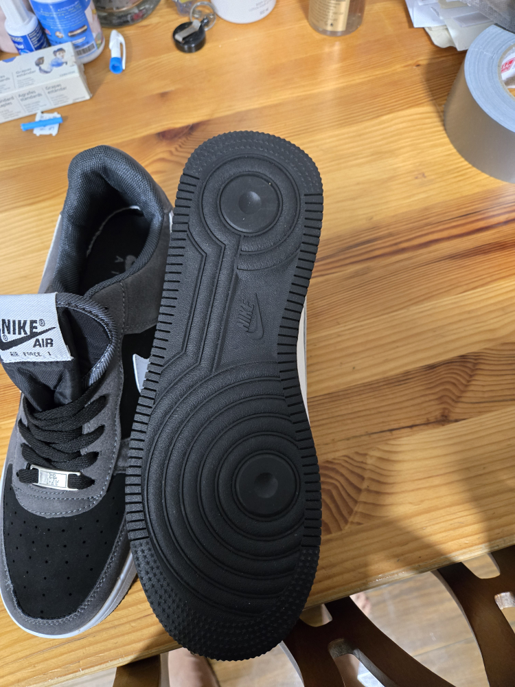 Nike Air Force 1 Grey/Black - Size 10 US - photo 2