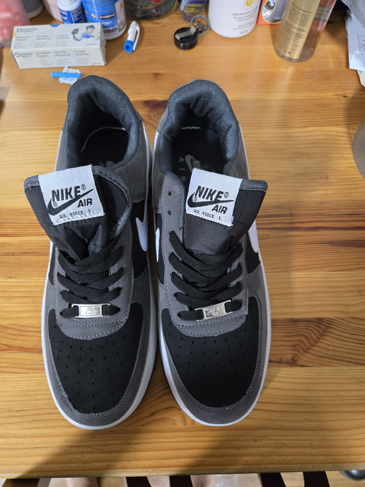 Nike Air Force 1 Grey/Black - Size 10 US - photo 3