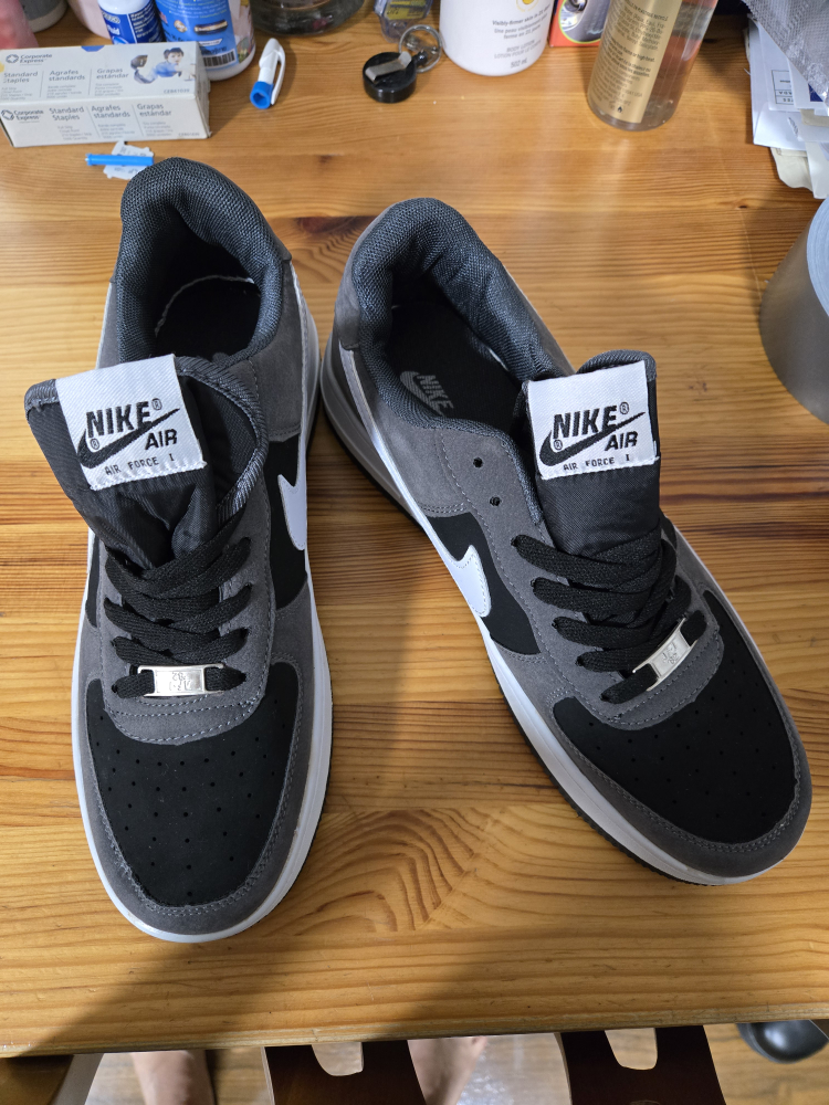 Nike Air Force 1 Grey/Black - Size 10 US - photo 5