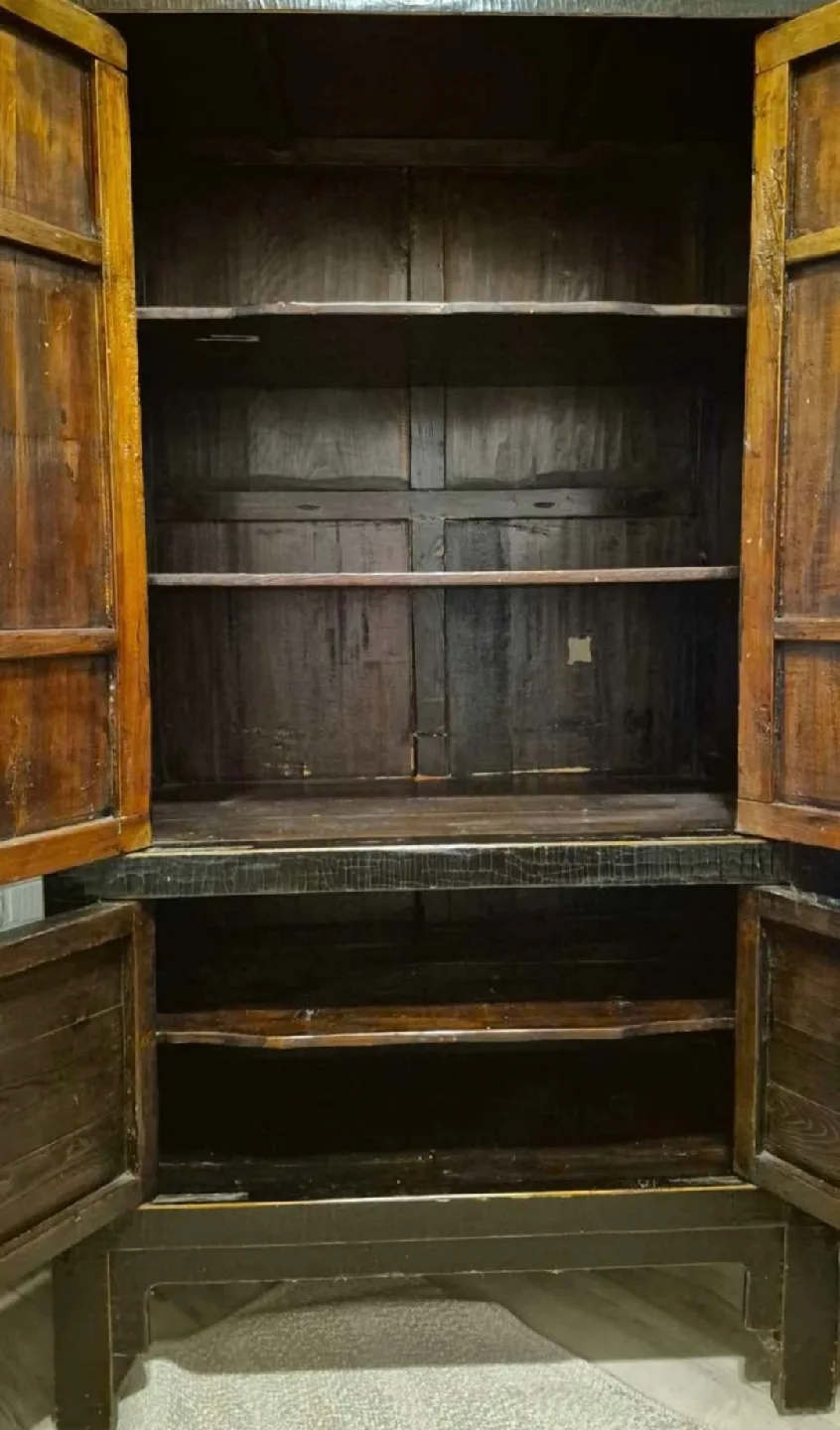 Henredon Mahogany Pressed Bamboo Wardrobe/Armoire image indicator(3)