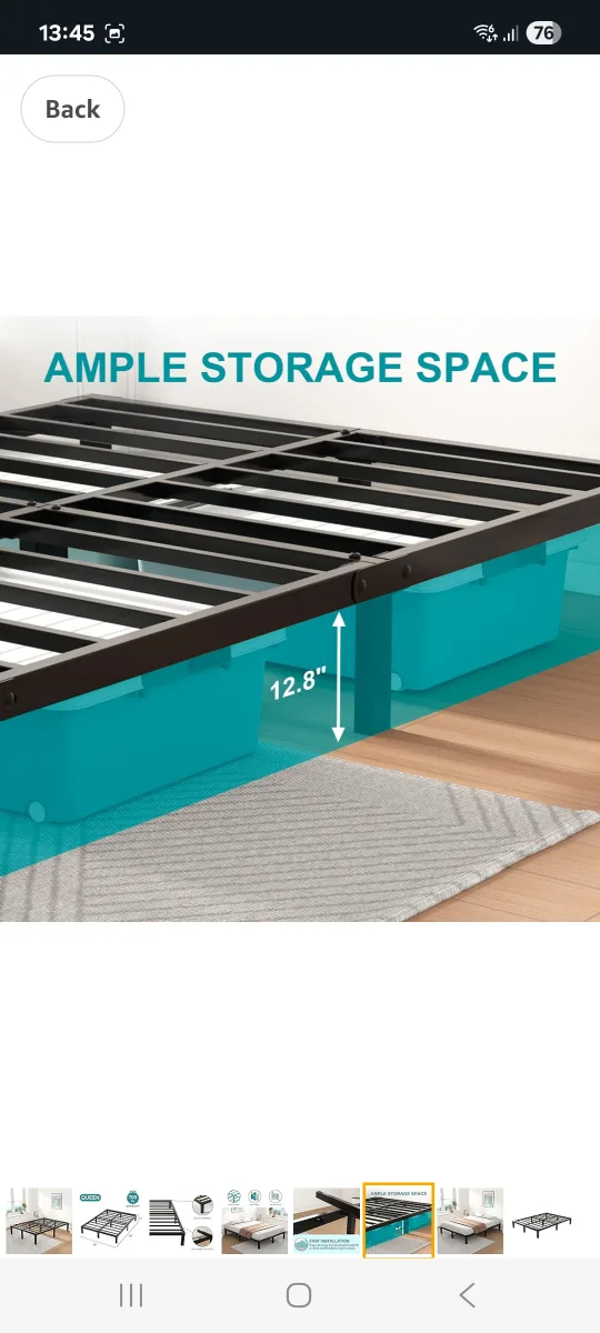 Queen Size Metal Bed Frame - super easy assembly image indicator(5)