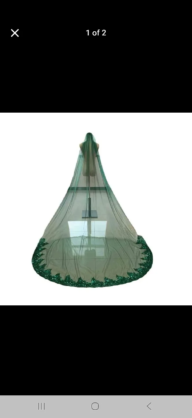 Green Wedding Veil thumbnail