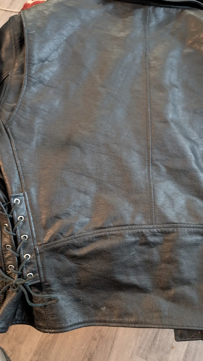 FMC Men's Leather Motorcycle Jacket, Size 64 image indicator(2)