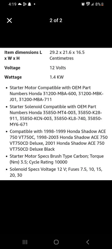 Niche Industries Starter Motor & Solenoid Relay image indicator(2)