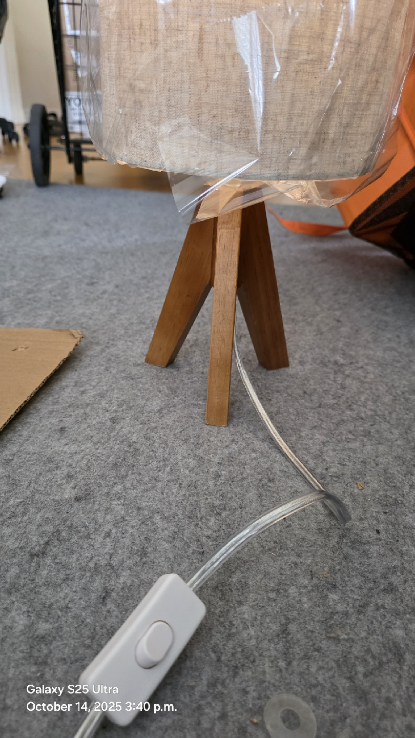 EDISHINE Tripod Table Lamp - Linen Beige - photo 5