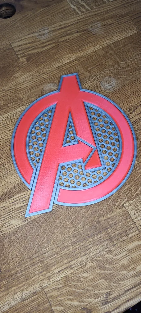 Avengers Logo 3D Printed Wall Decor image indicator(3)