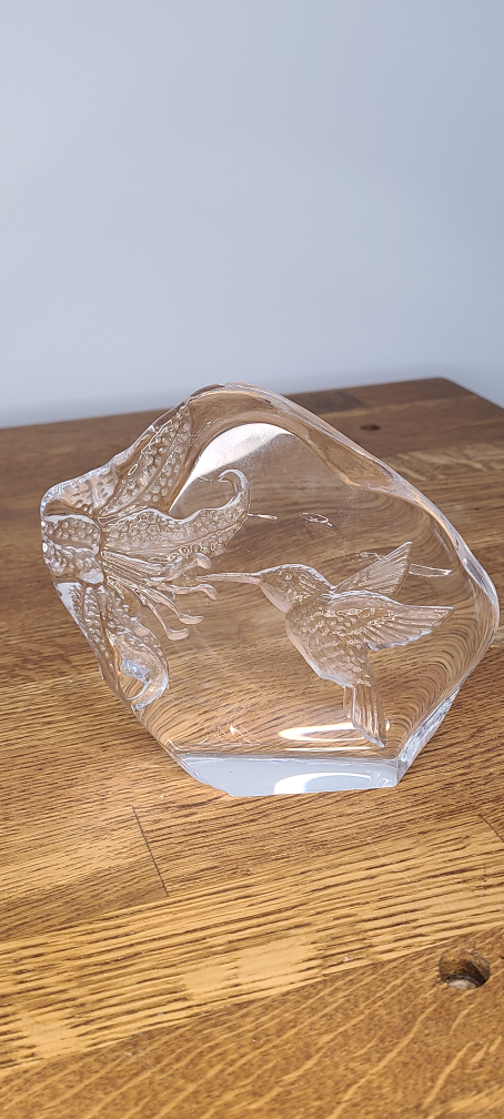 Crystal Hummingbird & Flower Figurine - photo 4