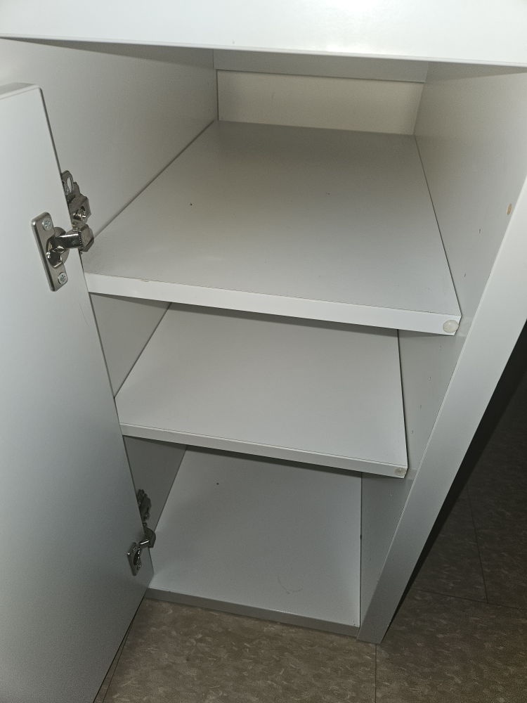 White Desk with Drawers & Cabinet - photo 5