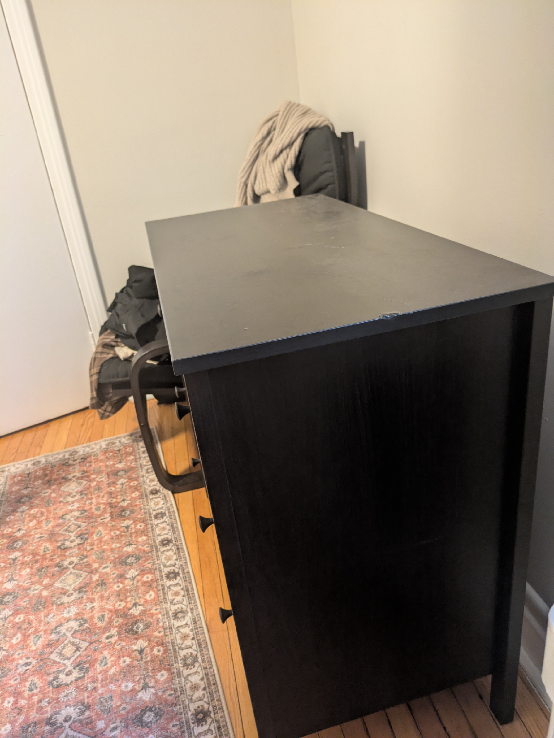 Black 3-Drawer Dresser - photo 2