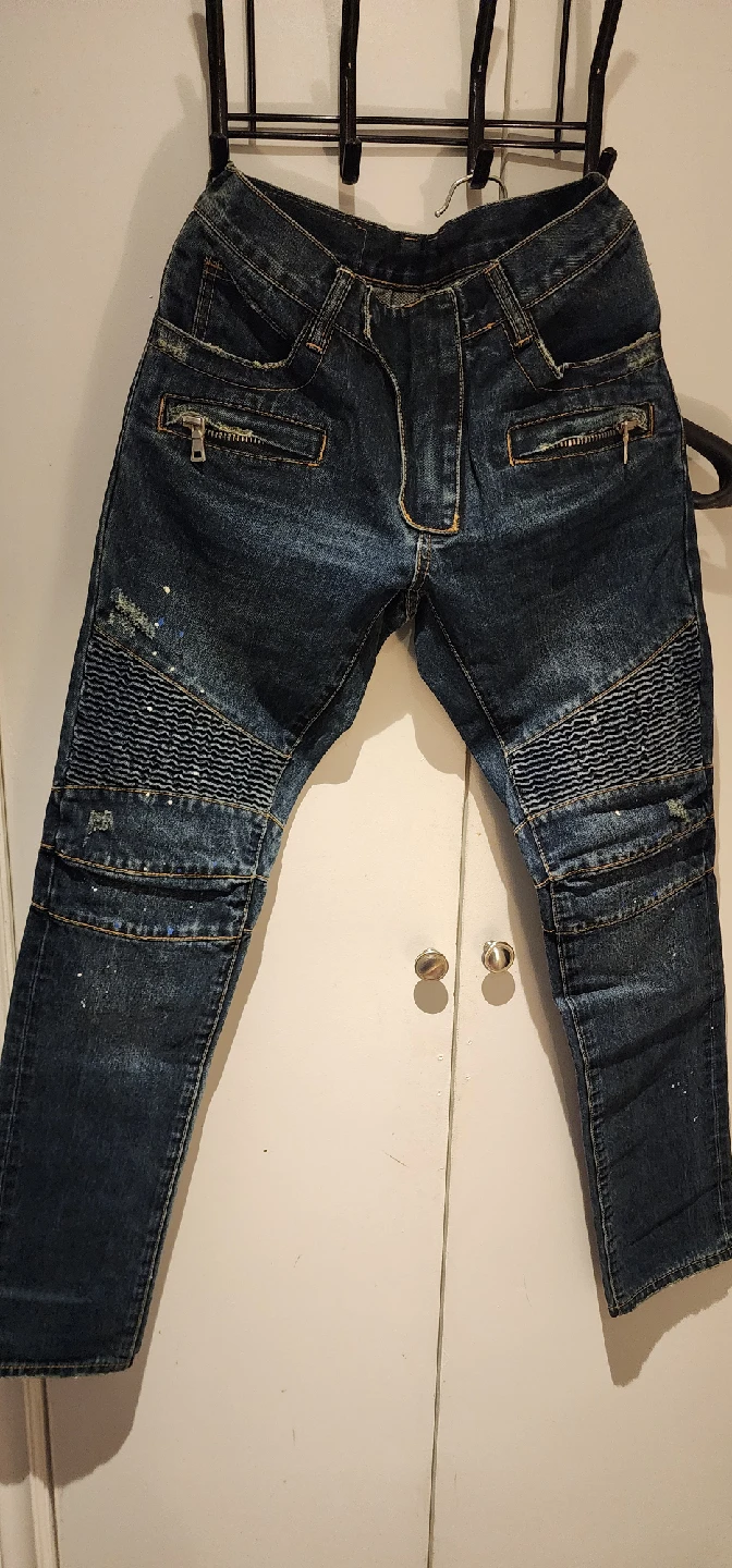 Balmain Denim Biker Jeans - photo 4
