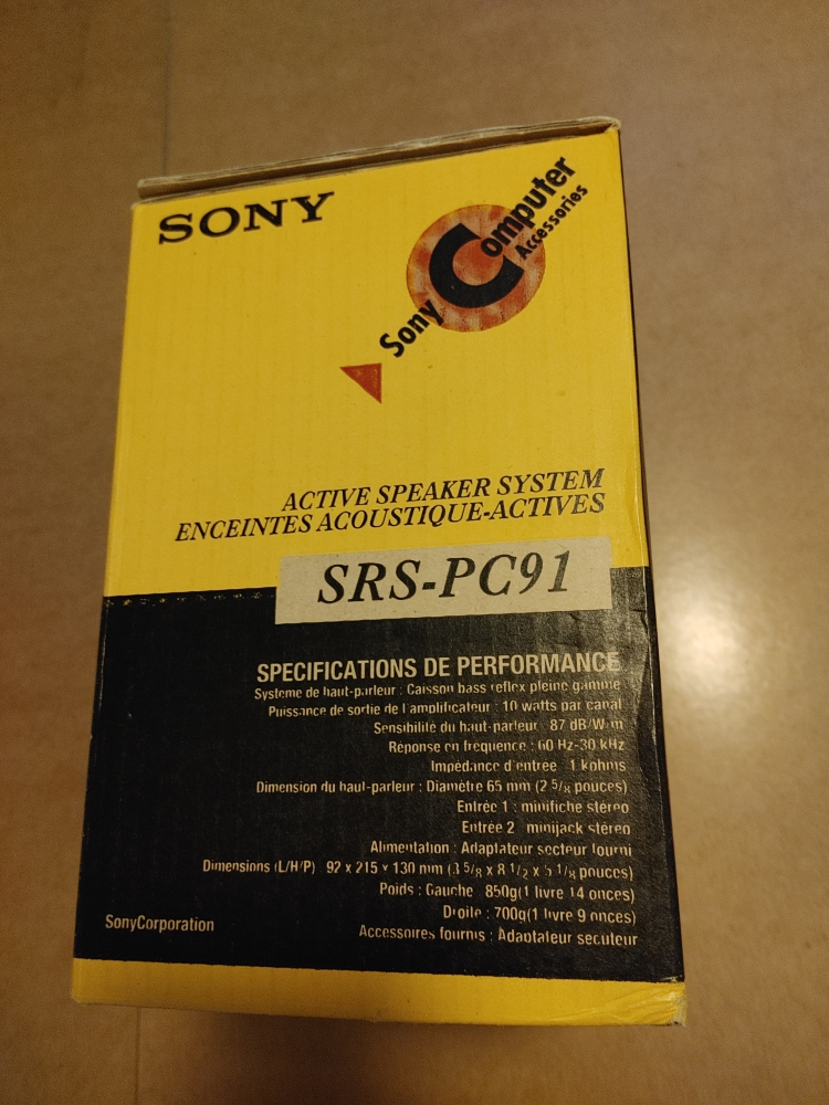 🧡SONY COMPUTER VINTAGE SPEAKERS MINT CONDITION! - photo 3