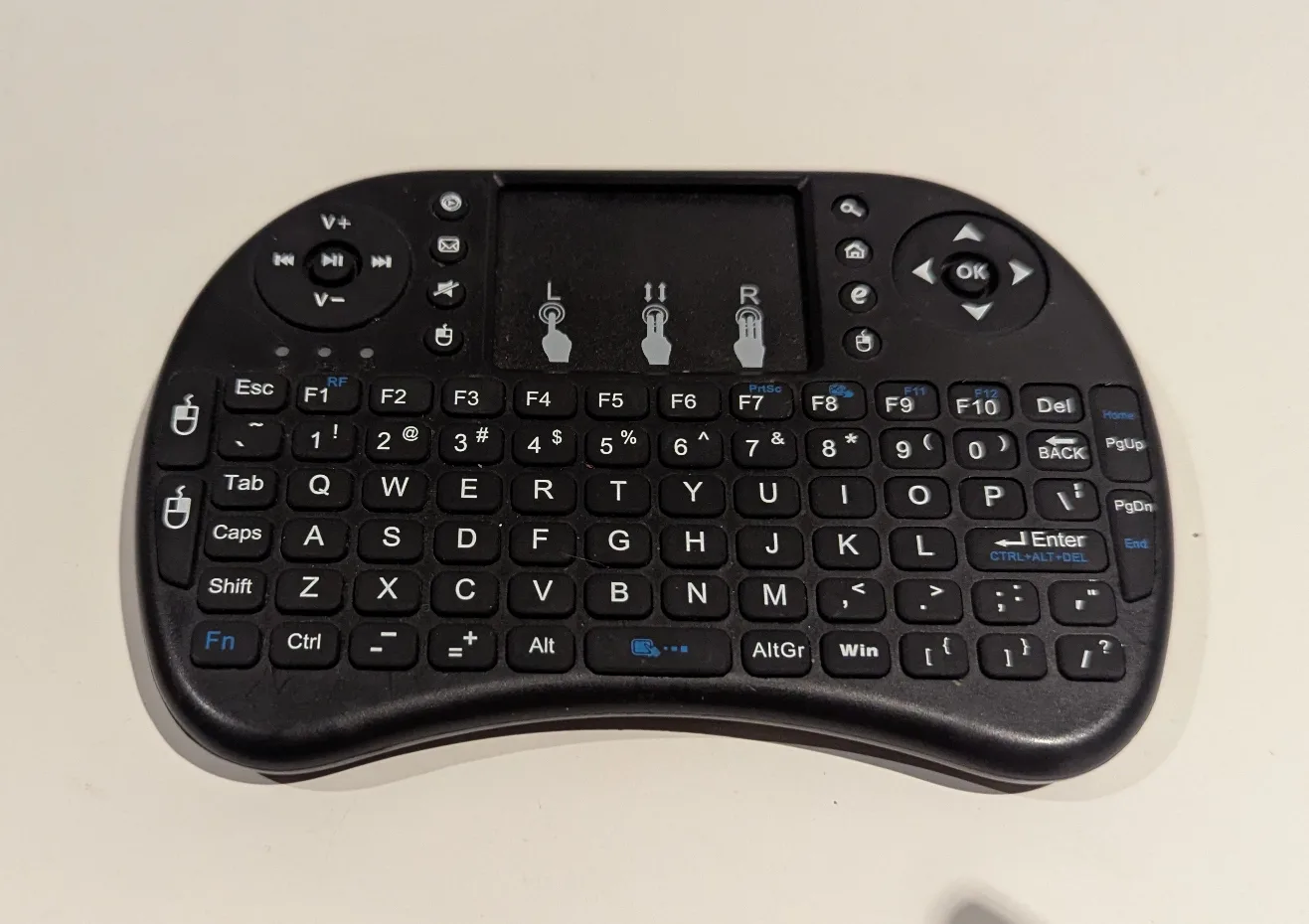(NO RECEIVER) Mini Wireless Keyboard with Touchpad thumbnail