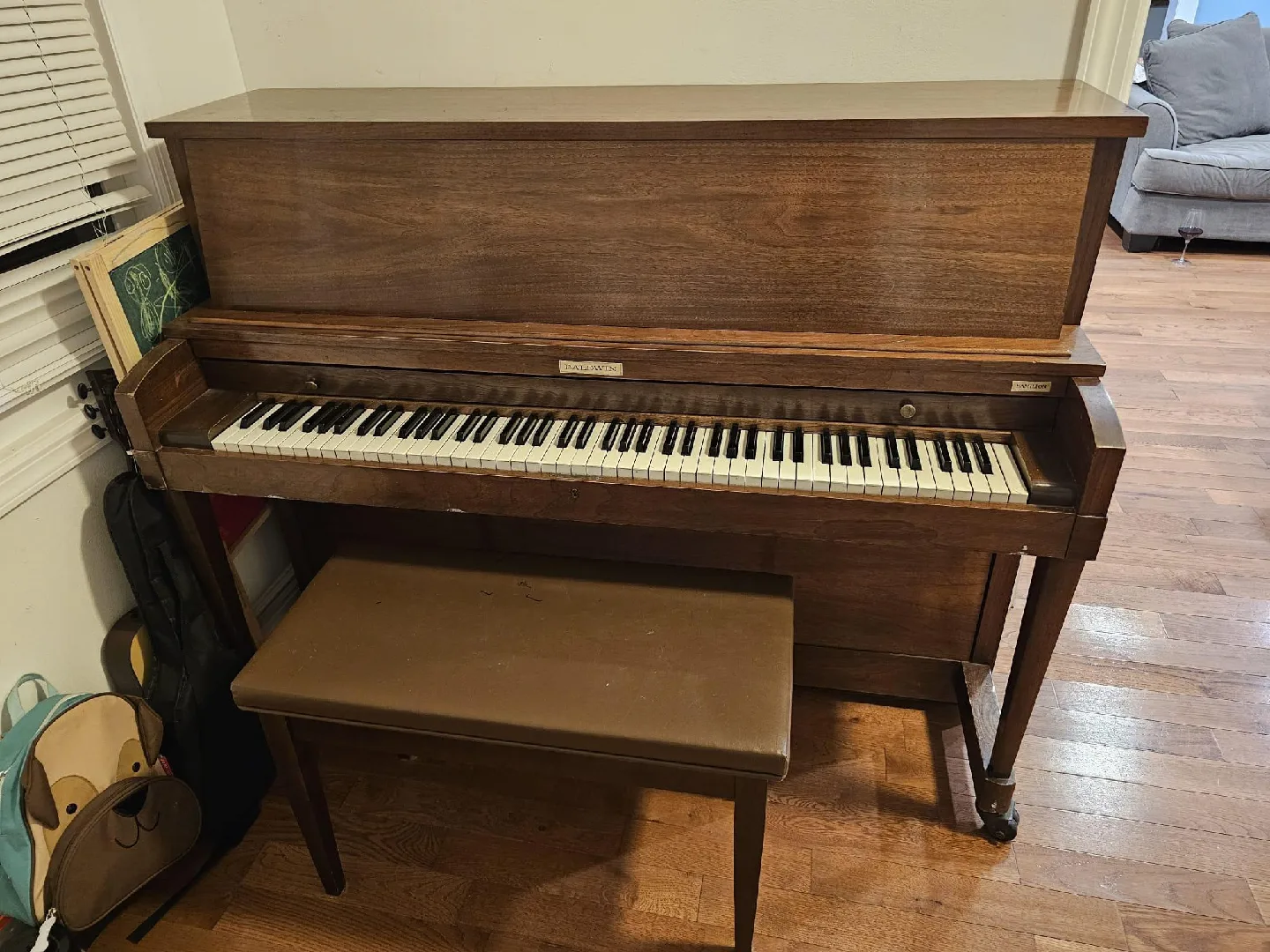 Baldwin Acrosonic Spinet Piano with Bench