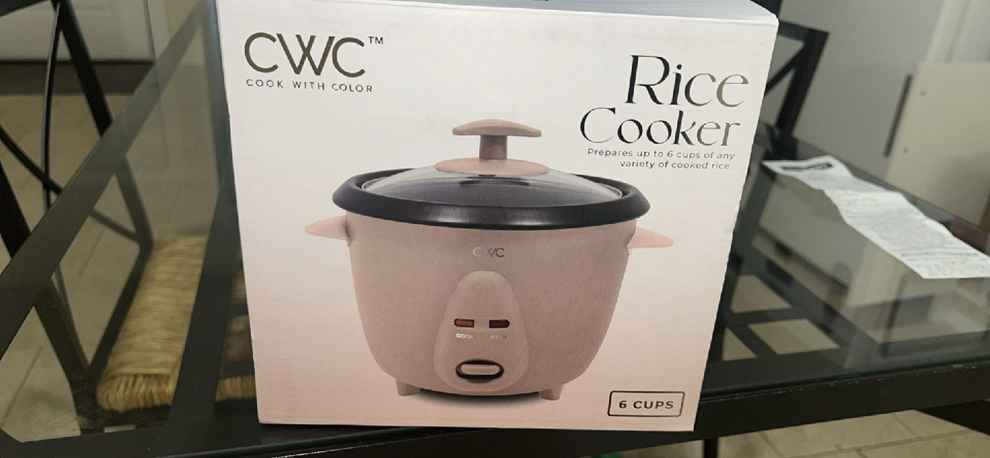 New CWC Rice Cooker - 6 Cups Capacity