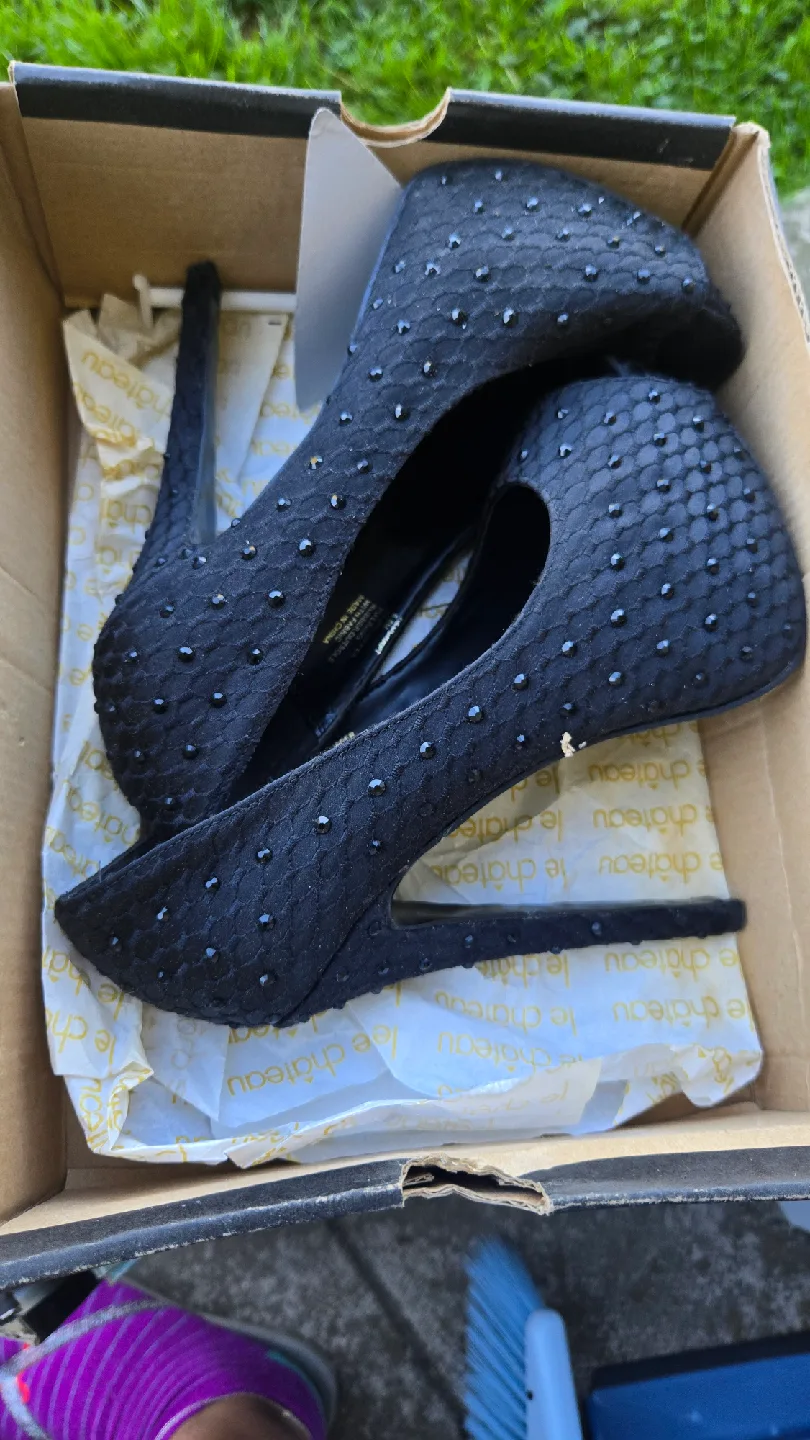 De Blossom Collection Nude Lace Heels image indicator(9)