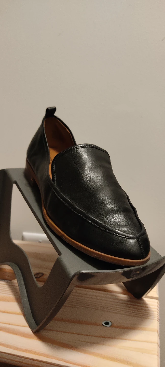 Susina Black Leather Loafers - Size 6