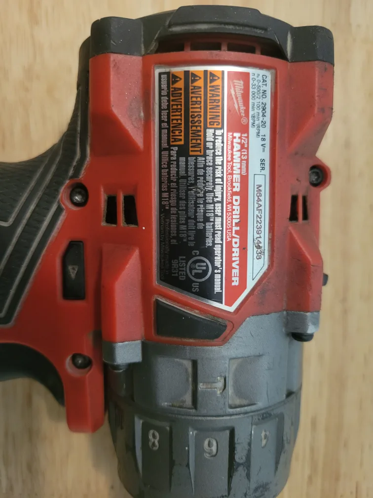 TOOL ONLY! Milwaukee FUEL Hammer Drill/Driver 2904-20 image indicator(5)