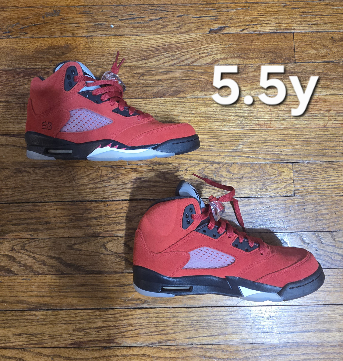 Jordan 5 Retro Red "Raging Bull"  Size 5.5Y