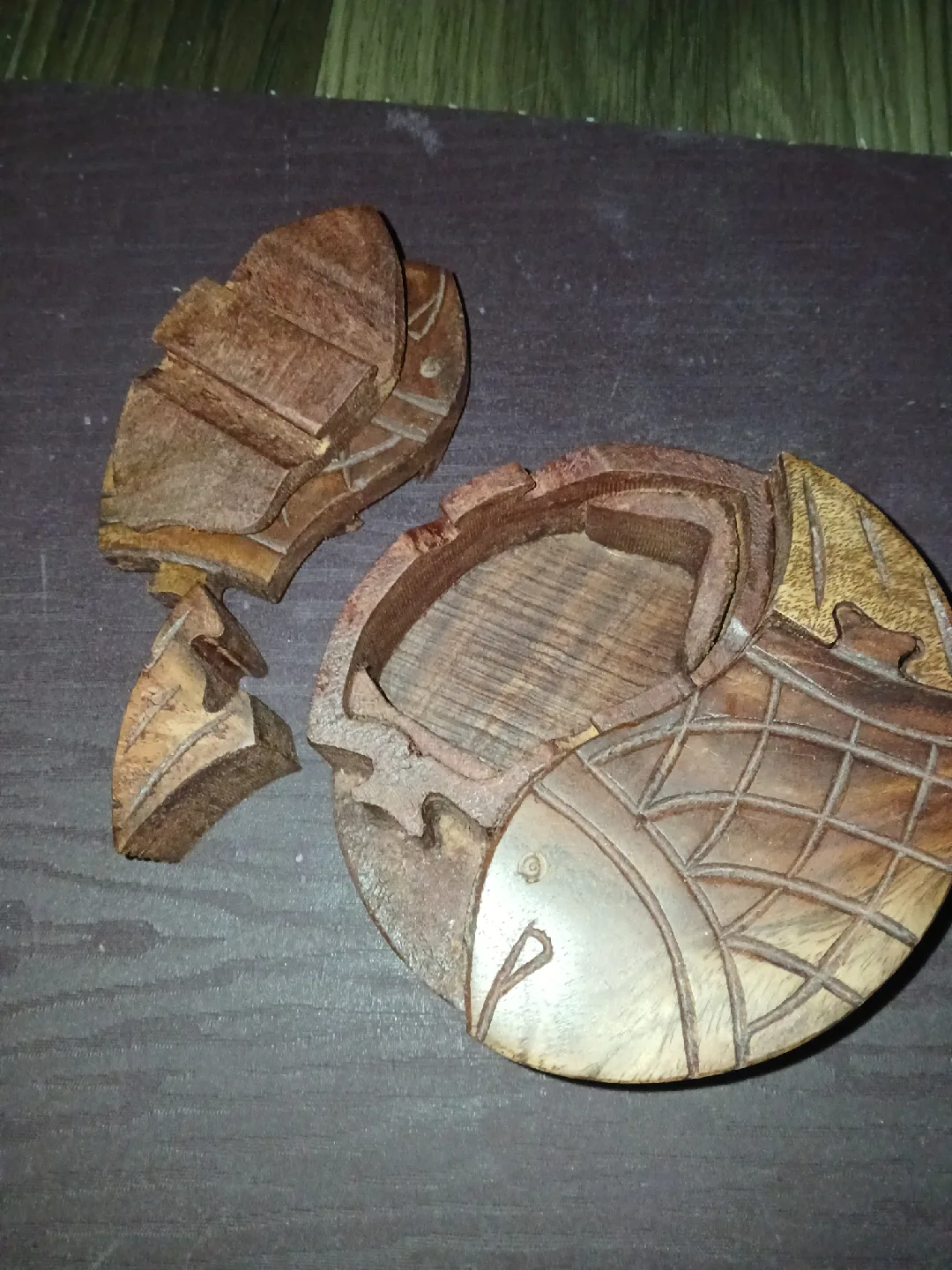 Wooden Puzzle Box with Fish Design image indicator(2)