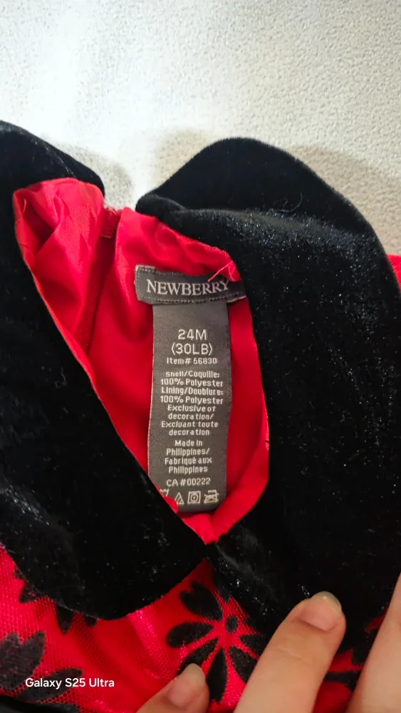 Newberry Red & Black Dress - 24M image indicator(2)