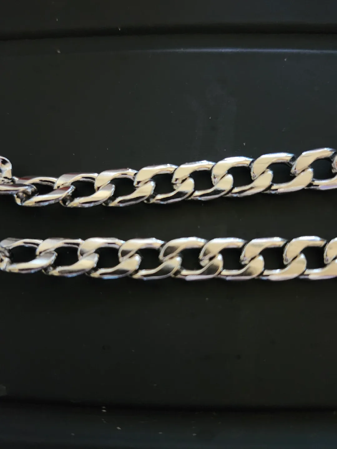 Silver Plated Curb Chain Necklace image indicator(2)
