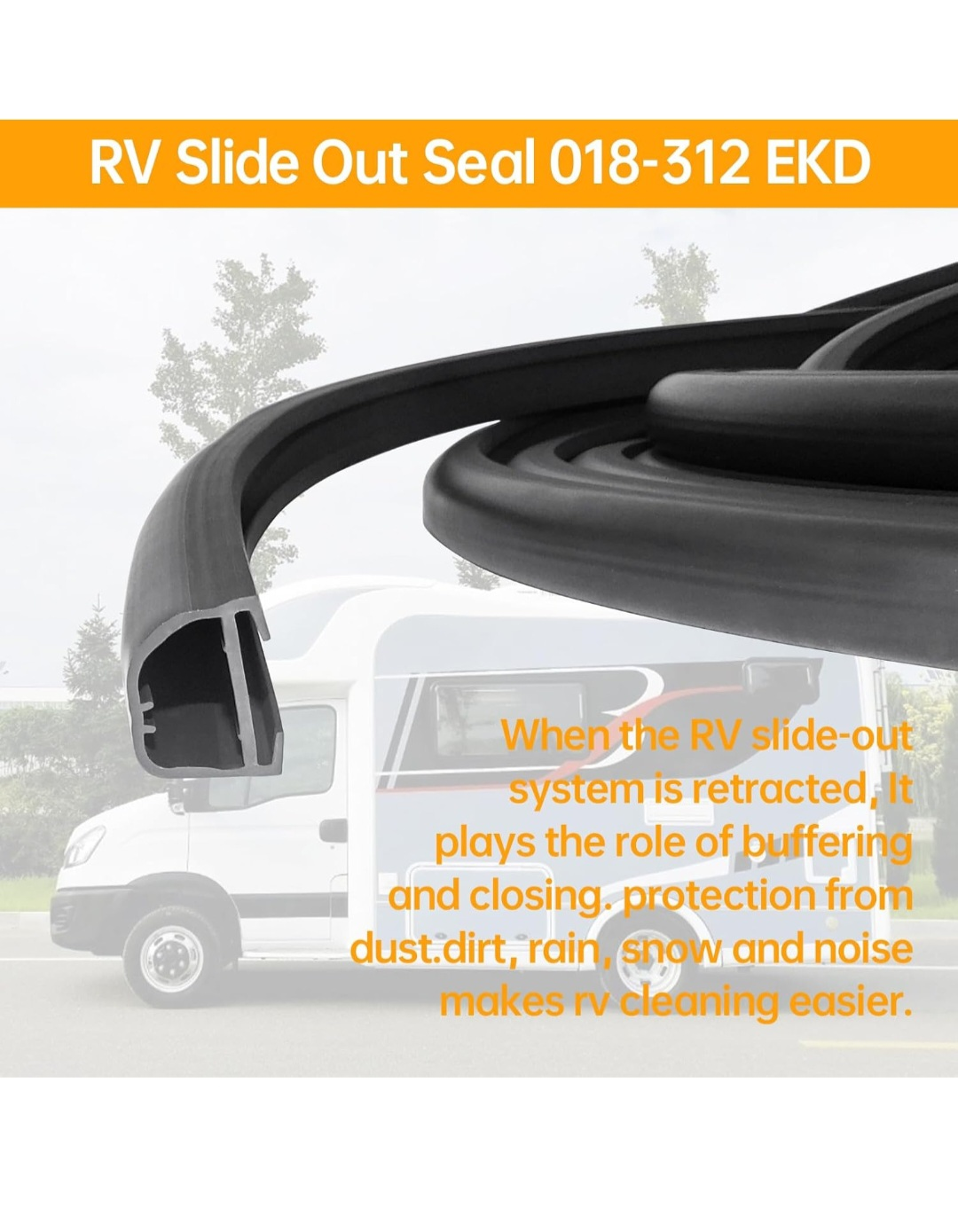 018-312-EKD Black 1" x 15/16" x 35' D-Seal RV - photo 2