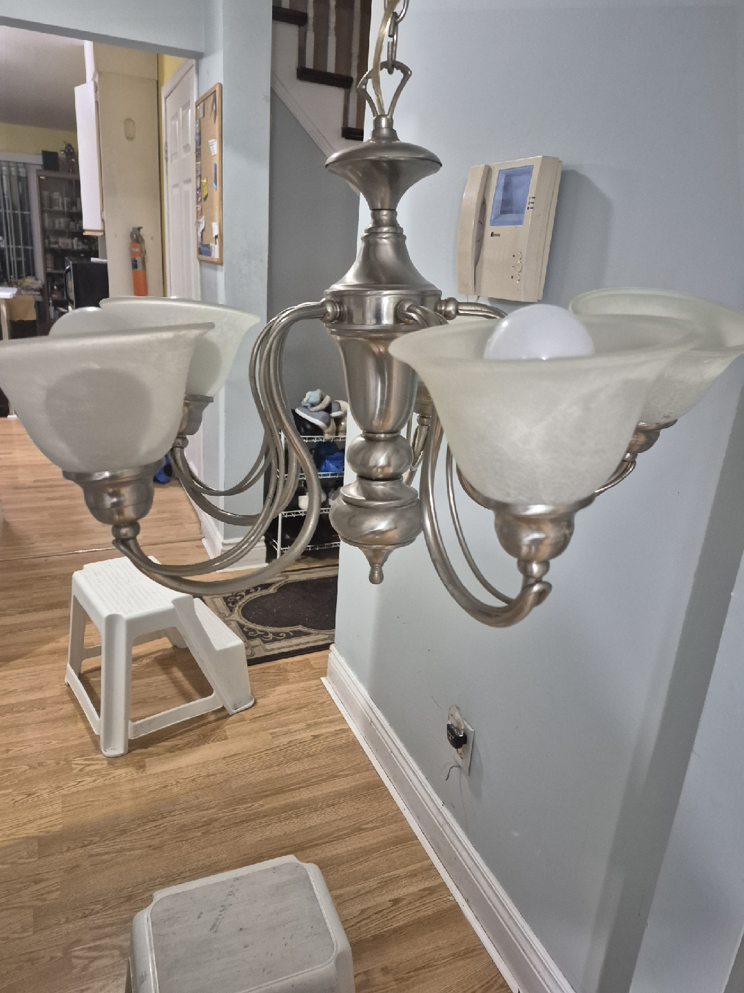 Silver 5-Light Chandelier - photo 2