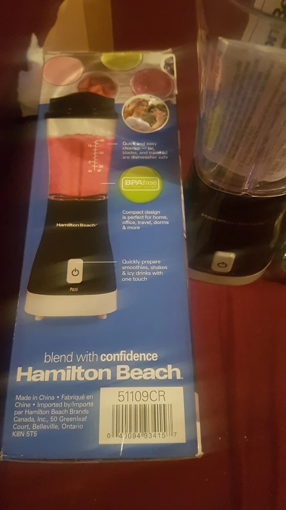 New Hamilton Beach Personal Blender - Model 51109CR - photo 2