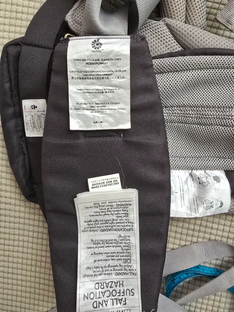 Ergobaby Omni 360 Cool Air Mesh - Carbon Grey image indicator(2)