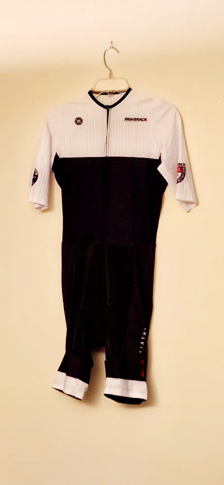 RIGHTTRACK Triathlon Suit - Black & White thumbnail