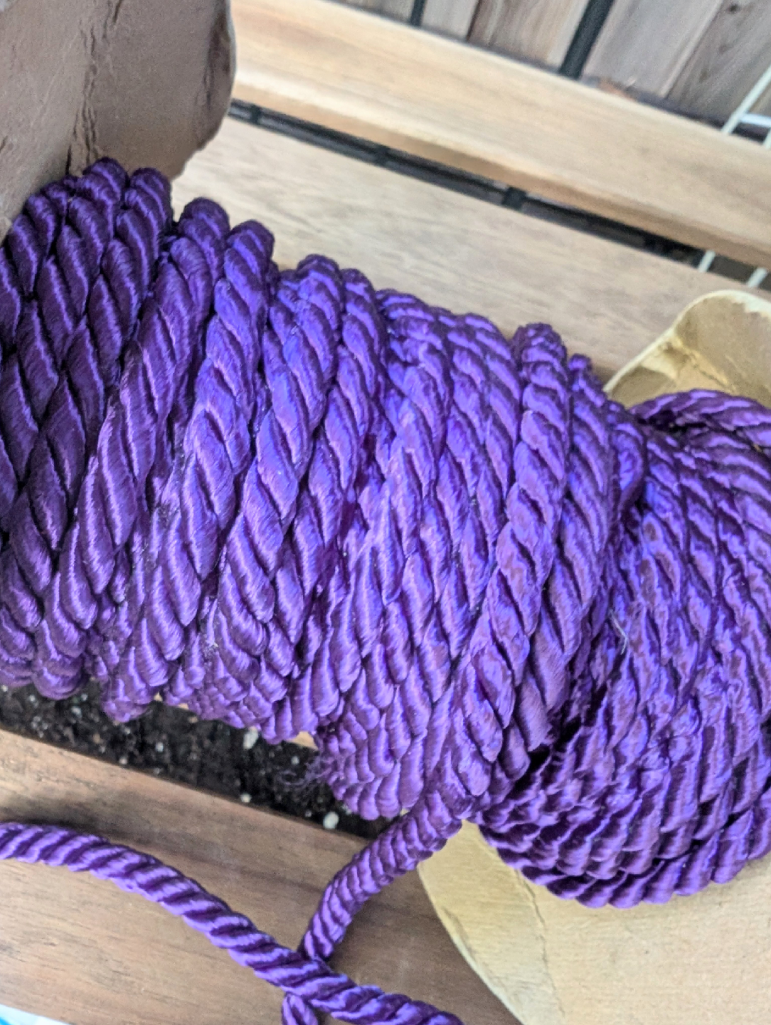 Vintage Purple Decorative Rope on Spool - 17 yards - photo 4