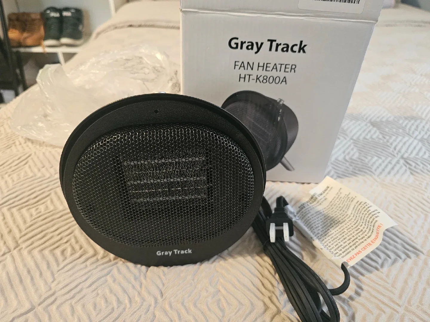 Gray Track Fan Heater HT-K800A thumbnail