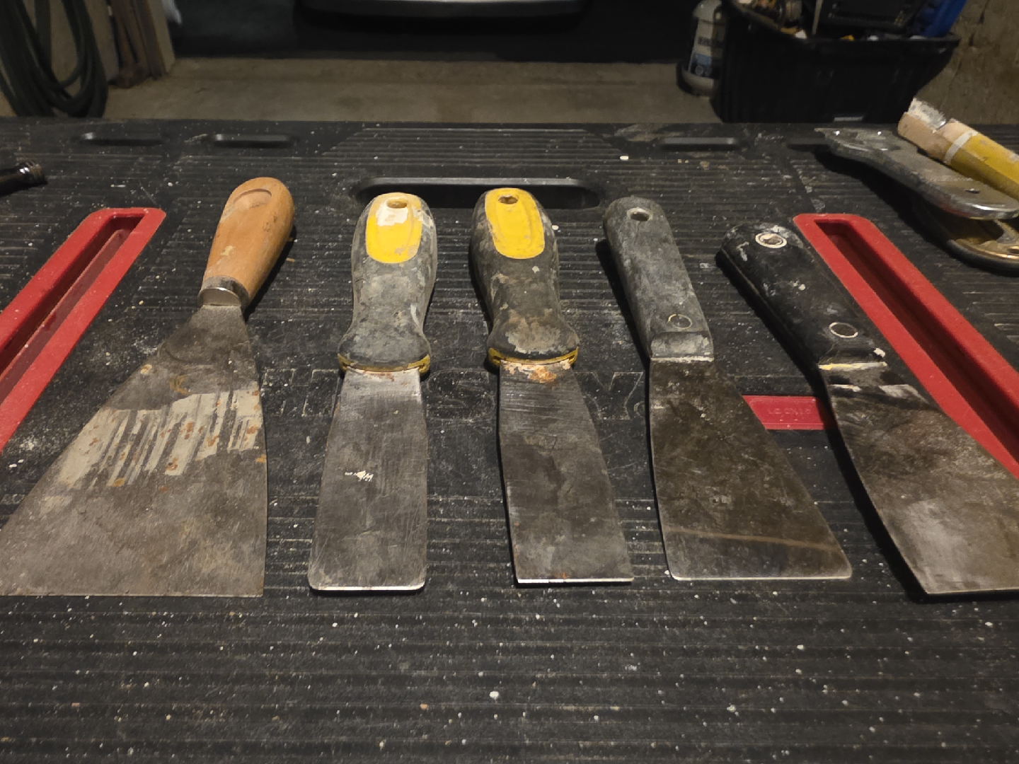 Used Putty Knives - Set of 5