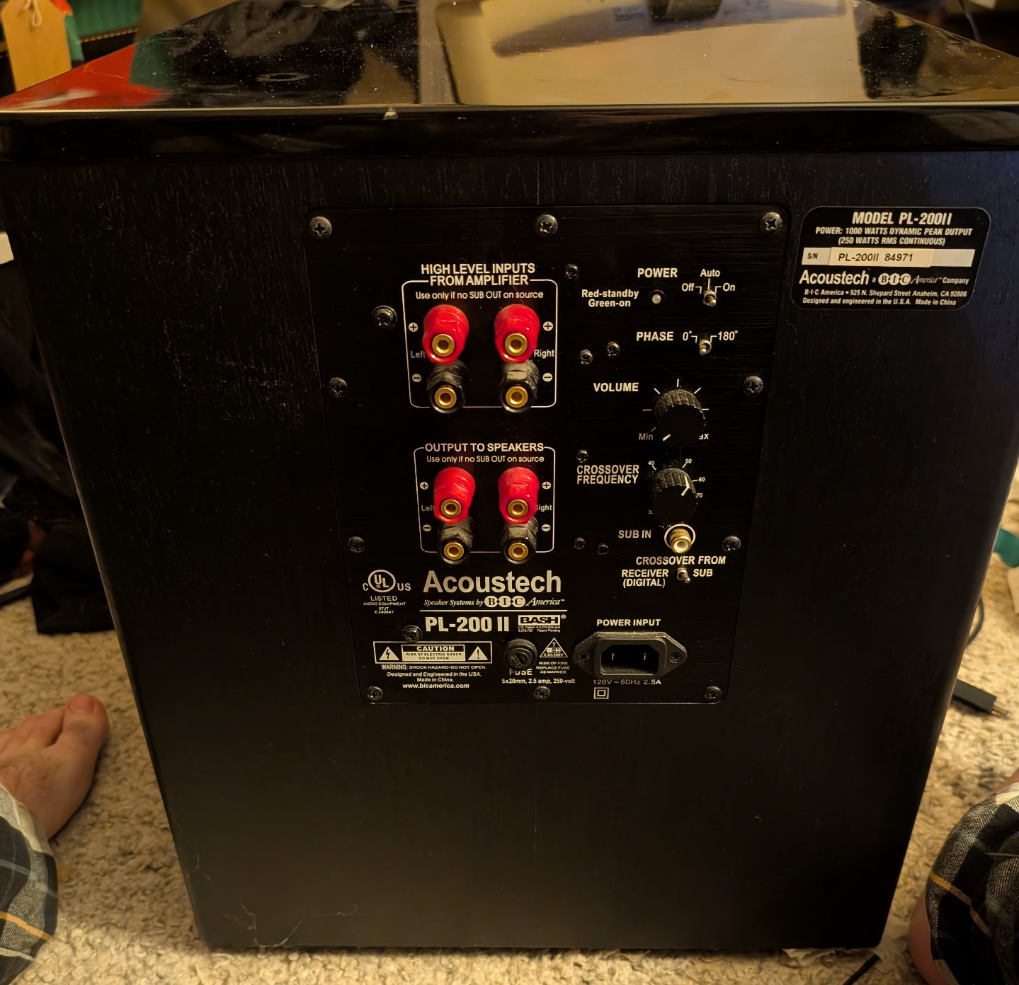 Sony STR-DH590 Receiver & Acoustech PL-200 II Subwoofer - photo 3