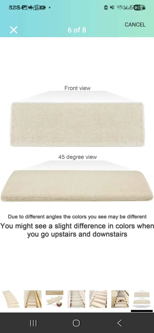 Beige Stair Treads - Set of 14 image indicator(6)