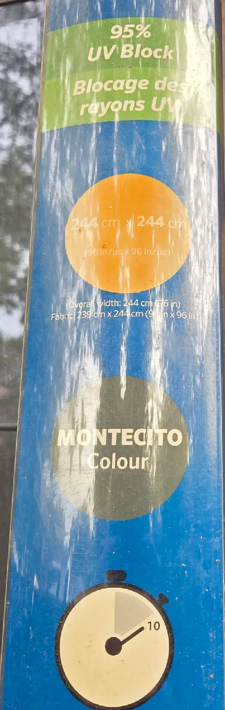 Outdoor Roller Shade 96 x 96 in - Montecito Colour image indicator(2)